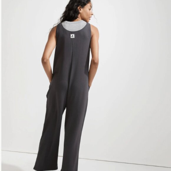 NWOT Madewell Superbrushed Pull On Jumpsuit, Black Coal, XS - Picture 8 of 8